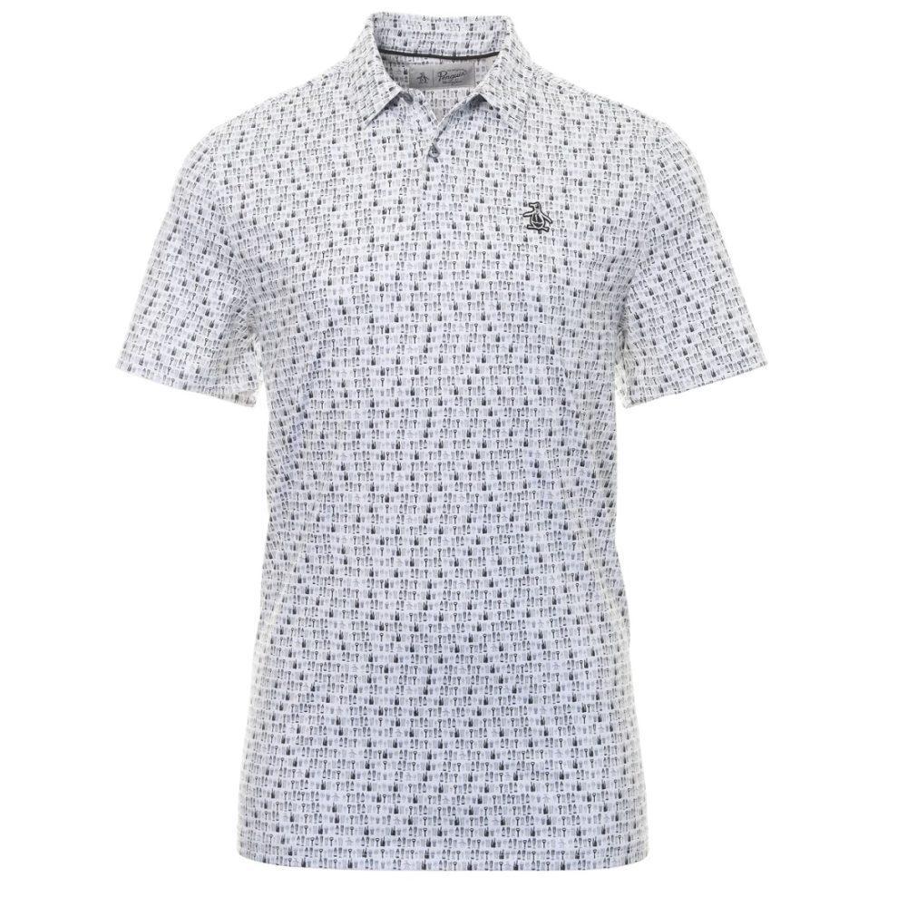 Original Penguin Have A Beer Print Polo Shirt Bright White